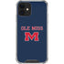 University of Mississippi Ole Miss Blue iPhone 12 Clear Case