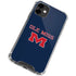 University of Mississippi Ole Miss Blue iPhone 12 Clear Case