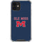 University of Mississippi Ole Miss Blue iPhone 12 Mini Clear Case