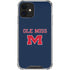 University of Mississippi Ole Miss Blue iPhone 12 Mini Clear Case