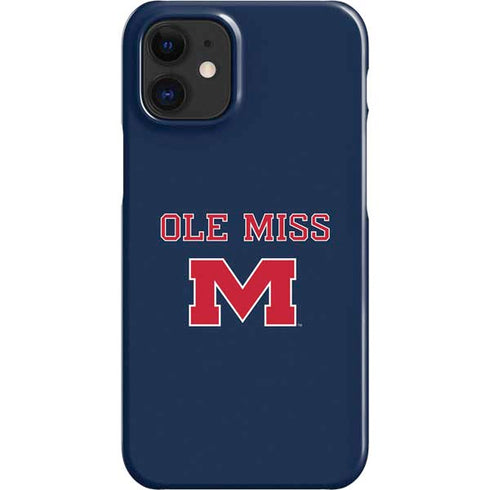 University of Mississippi Ole Miss Blue iPhone 12 Mini Lite Case