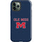 University of Mississippi Ole Miss Blue iPhone 12 Pro Impact Case