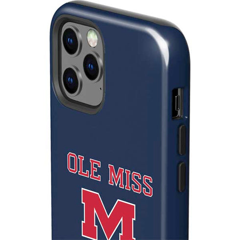 University of Mississippi Ole Miss Blue iPhone 12 Pro Impact Case