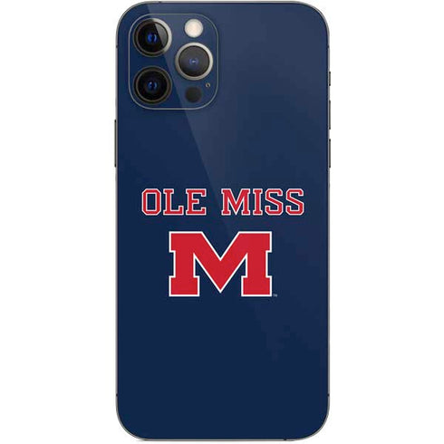 University of Mississippi Ole Miss Blue iPhone 12 Pro Skin