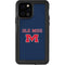 University of Mississippi Ole Miss Blue iPhone 12 Pro Waterproof Case