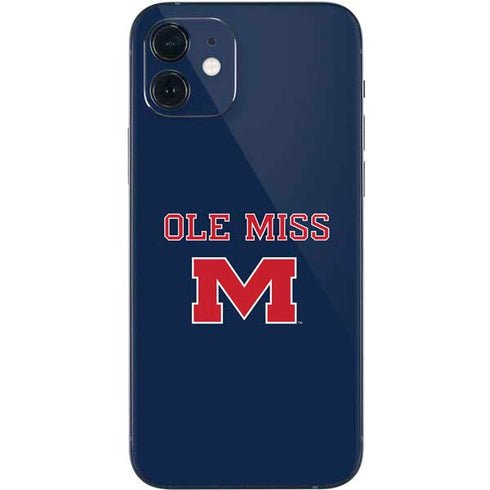 University of Mississippi Ole Miss Blue iPhone 12 Skin