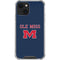 University of Mississippi Ole Miss Blue iPhone 13 Mini Clear Case