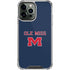 University of Mississippi Ole Miss Blue iPhone 13 Pro Max Clear Case