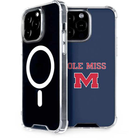 University of Mississippi Ole Miss Blue iPhone 13 Pro Max MagSafe Case