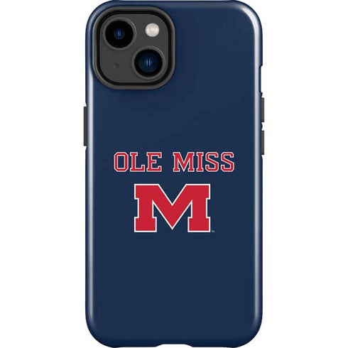 University of Mississippi Ole Miss Blue iPhone 15 Plus Impact Case