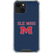 University of Mississippi Ole Miss Blue iPhone 14 Plus Clear Case