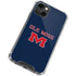 University of Mississippi Ole Miss Blue iPhone 14 Plus Clear Case