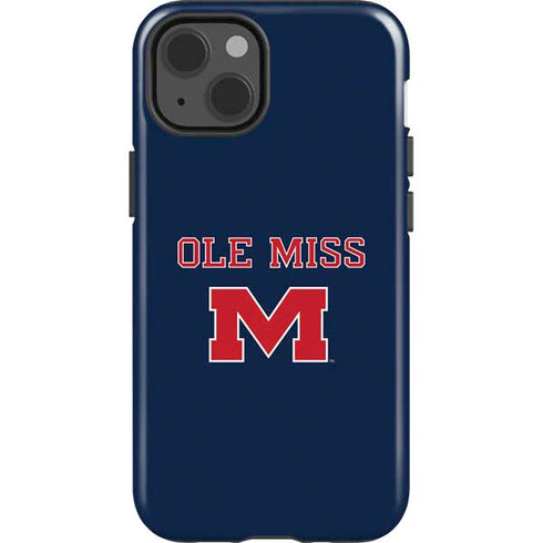 University of Mississippi Ole Miss Blue iPhone 15 Impact Case