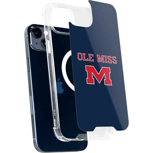 University of Mississippi Ole Miss Blue iPhone 15 Plus MagSafe Case