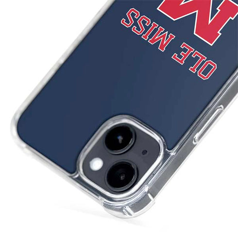 University of Mississippi Ole Miss Blue iPhone 15 Plus MagSafe Case