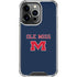 University of Mississippi Ole Miss Blue iPhone 15 Pro Clear Case