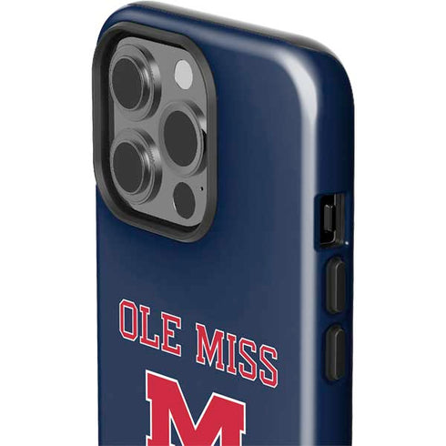 University of Mississippi Ole Miss Blue iPhone 15 Pro Impact Case