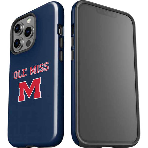 University of Mississippi Ole Miss Blue iPhone 15 Pro Impact Case