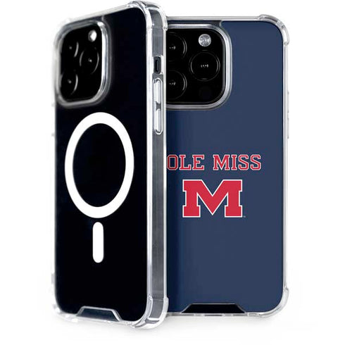 University of Mississippi Ole Miss Blue iPhone 14 Pro MagSafe Case