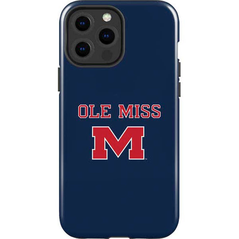 University of Mississippi Ole Miss Blue iPhone 15 Pro Max Impact Case