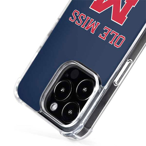 University of Mississippi Ole Miss Blue iPhone 15 Pro Max MagSafe Case
