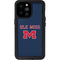 University of Mississippi Ole Miss Blue iPhone 14 Pro Max Waterproof Case