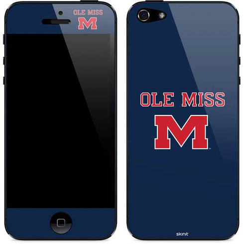 University of Mississippi Ole Miss Blue iPhone 5/5s/5SE Skin