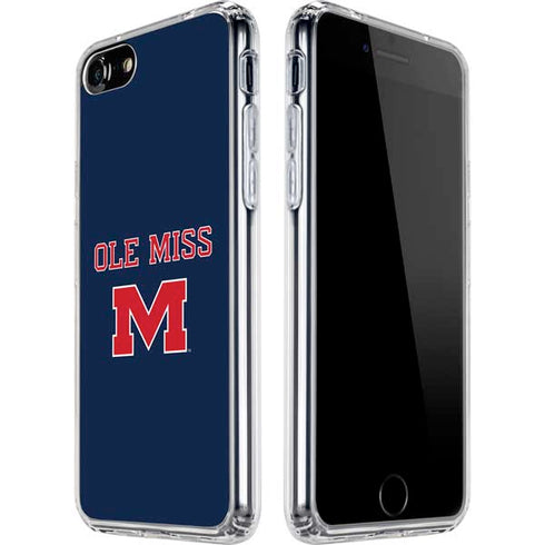 University of Mississippi Ole Miss Blue iPhone SE (2nd & 3rd Gen) Clear Case