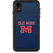 University of Mississippi Ole Miss Blue iPhone XR Waterproof Case