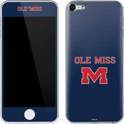 University of Mississippi Ole Miss Blue Apple iPod Skin