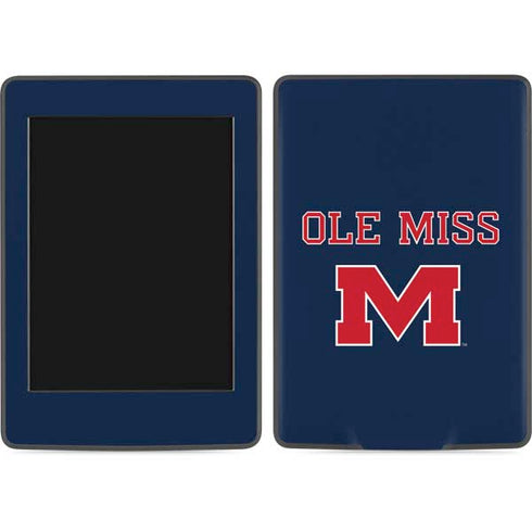 University of Mississippi Ole Miss Blue Amazon Kindle Skin