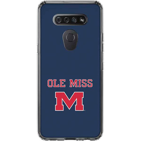 University of Mississippi Ole Miss Blue LG K51/Q51 Clear Case