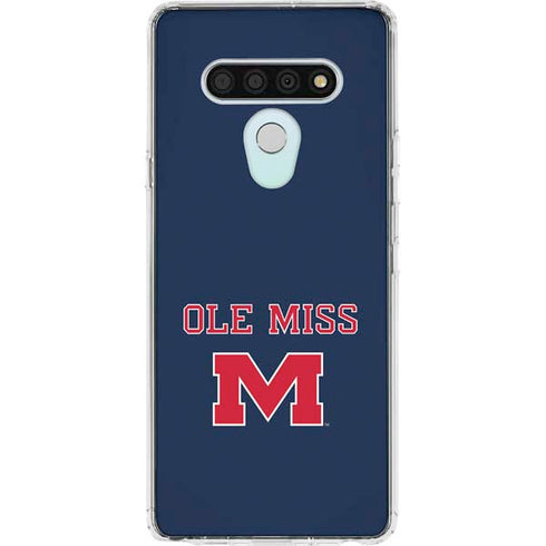University of Mississippi Ole Miss Blue LG Stylo 6 Clear Case