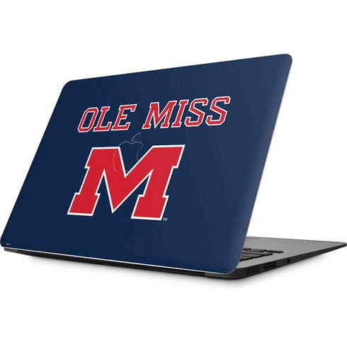 University of Mississippi Ole Miss Blue Apple MacBook Skin