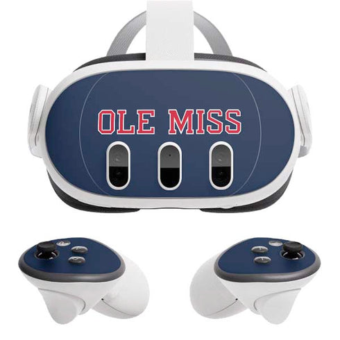 University of Mississippi Ole Miss Blue Meta Quest 3 Skin