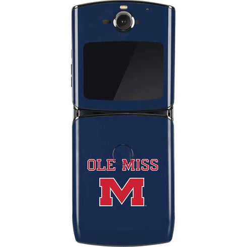 University of Mississippi Ole Miss Blue Motorola RAZR Skin
