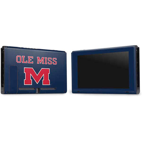 University of Mississippi Ole Miss Blue Nintendo Switch Bundle Skin