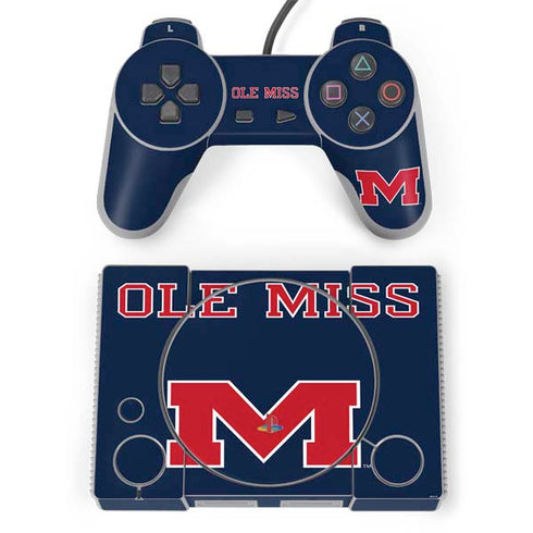 University of Mississippi Ole Miss Blue PlayStation Classic Bundle Skin