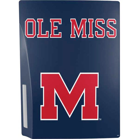 University of Mississippi Ole Miss Blue PS5 Console Skin