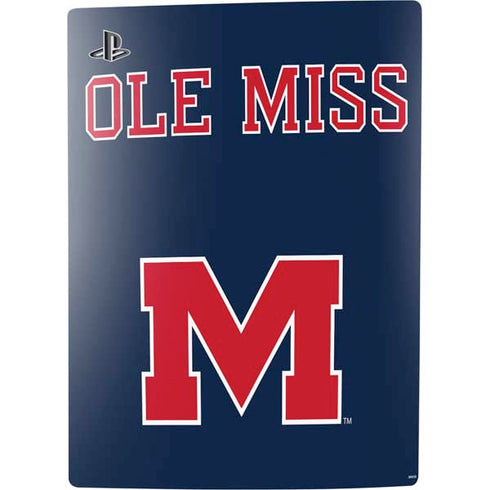University of Mississippi Ole Miss Blue PS5 Digital Edition Console Skin