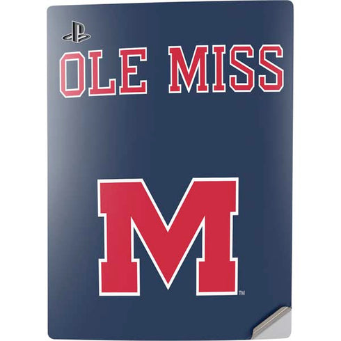 University of Mississippi Ole Miss Blue PS5 Digital Edition Console Skin