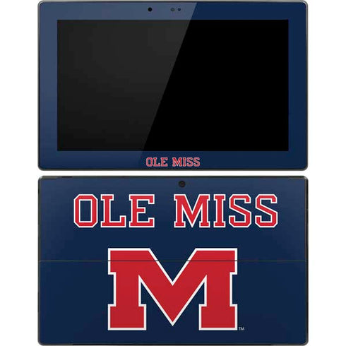 University of Mississippi Ole Miss Blue Surface Pro Tablet Skin