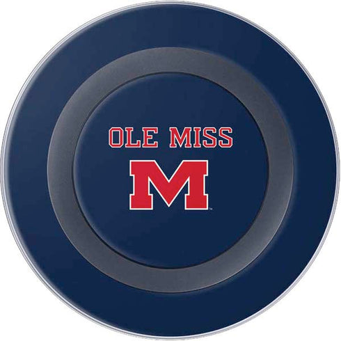 University of Mississippi Ole Miss Blue Wireless Charger Skin
