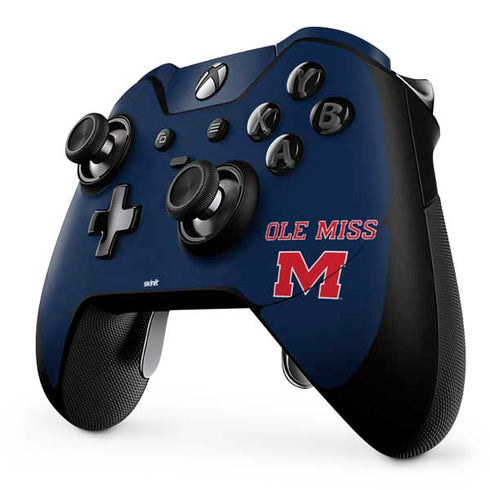 University of Mississippi Ole Miss Blue Xbox One Elite Controller Skin