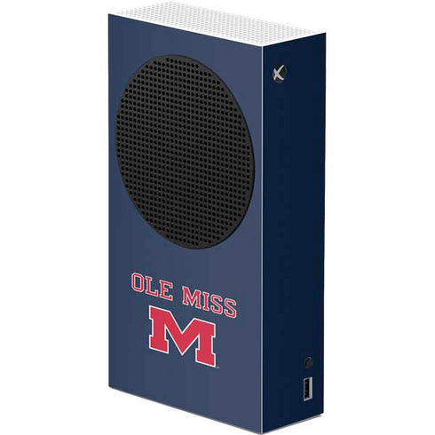 University of Mississippi Ole Miss Blue Xbox Series S Console Skin