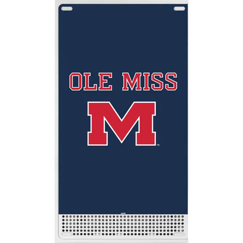 University of Mississippi Ole Miss Blue Xbox Series S Console Skin