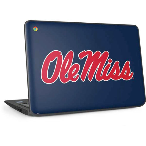 University of Mississippi Rebels Ole Miss HP Chromebook Skin