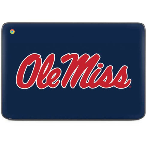 University of Mississippi Rebels Ole Miss HP Chromebook Skin