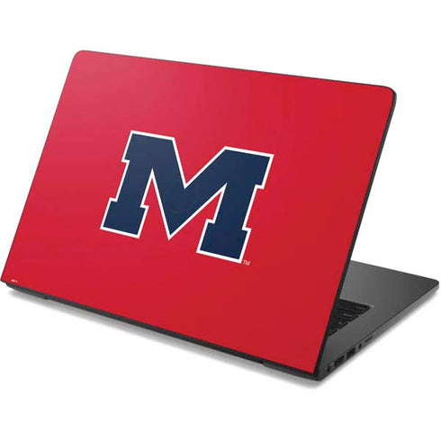 University of Mississippi Ole Miss Logo Red Dell Chromebook Skin