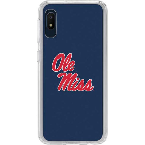 University of Mississippi Rebels Ole Miss Galaxy A10e Clear Case